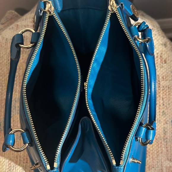 Coach Crosby Teal Leather Satchel - Picture 13 of 15